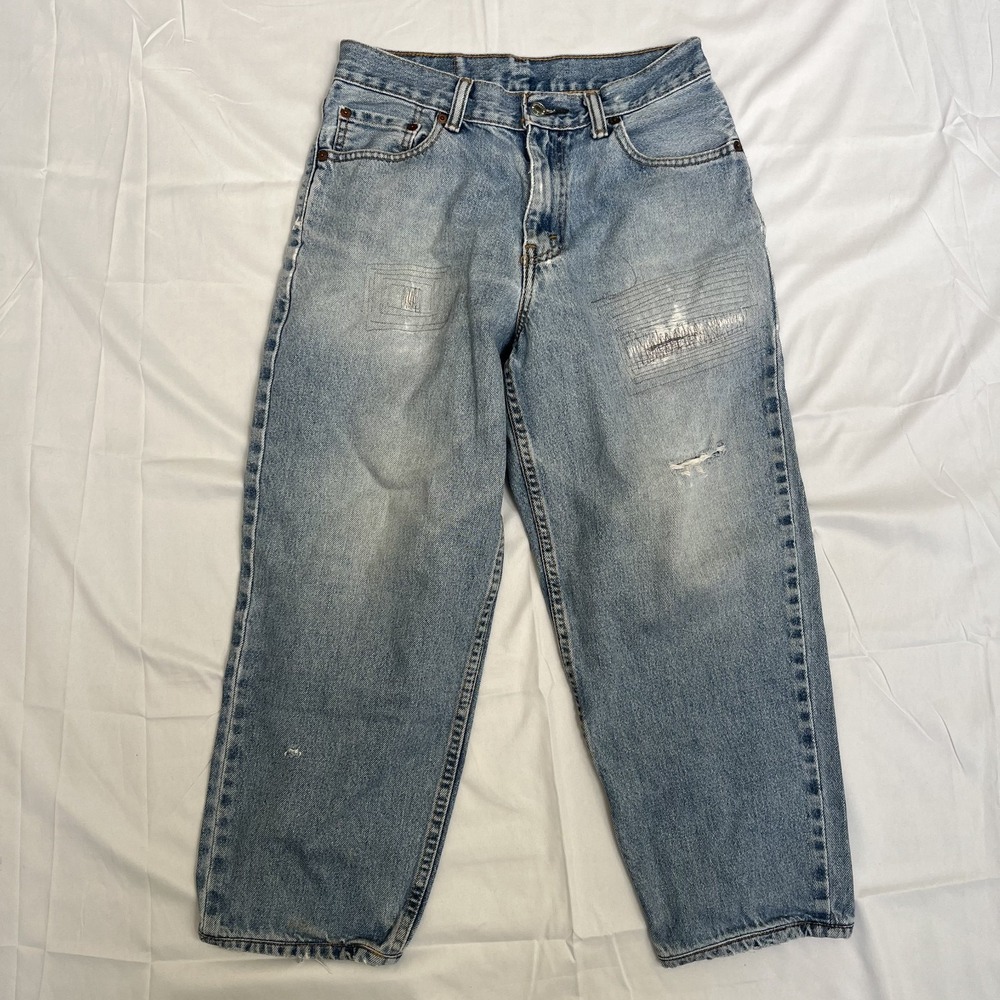 Levi's 560 Jeans Mens 29x30 Vintage 90s Comfort Fit Thrashed Repaired Grunge